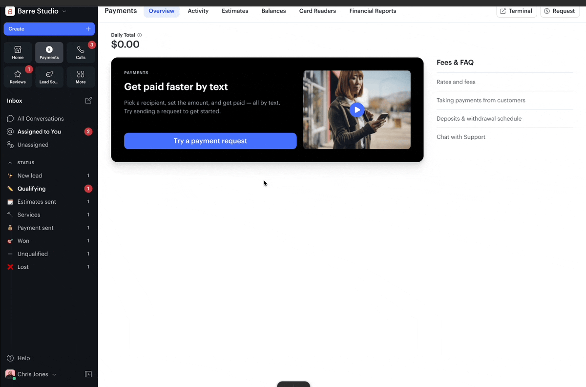 1-click payments activation on web